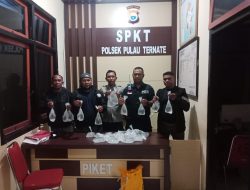 Polsek Pulau Ternate Berhasil Amankan Puluhan Miras di Kelurahan Kulaba
