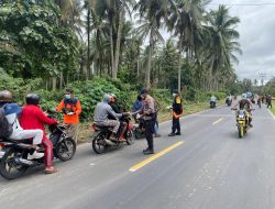 Erupsi Gunung Dukono: Polisi dan BPBD Salurkan Bantuan Masker ke Desa Terdampak Abu