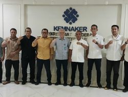 Rencana Bangun BLK, Pemda Halmahera Tengah Temui Sekjen Kemenaker RI