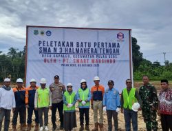 Pembangunan SMA Dimulai, Camat Pulau Gebe Apresiasi PT Smart Marsindo atas Investasi dalam Pendidikan