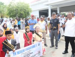 Meriahkan HUT ke-35 Halmahera Tengah, Wakil Bupati Halteng Lepas Karnaval Tingkat TK, PAUD, dan SD