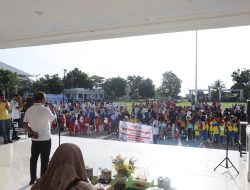 Wabup Halteng Apresiasi Aksi PGRI, Ahlan: Senam dan Kumpul Sampah Jadi Momentum Pendidikan Karakter