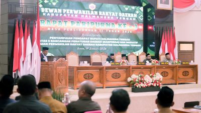 Rapat Paripurna Halteng Bahas Lima Ranperda, Pemda Sampaikan Pandangan dan Dapat Apresiasi