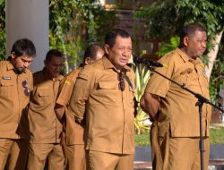 Sekda Halteng Pimpin Apel Pagi, Tegaskan Pentingnya Disiplin dan Kinerja ASN