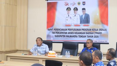 Wabup Halteng Dorong Sinergi Perbankan dan Pemda dalam Rapat TPKAD dan Renja