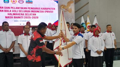 Rifaldy Abae Resmi Pimpin PBVSI Halsel, Targetkan Medali Emas di Porprov dan Popda 2026