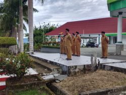 Sekda Halsel Pimpin Apel Pagi, Ingatkan Kolaborasi dan Penyelesaian Temuan BPK