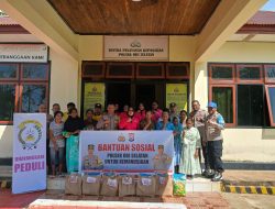 Polsek Obi Selatan Pererat Hubungan dengan Warga Lewat Bansos dan Buka Puasa Bersama