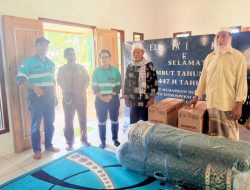 CSR Jelang Idulfitri, PT Karya Wijaya Bagi-Bagi Sembako dan Bantu Fasilitas Ibadah di Pulau Gebe