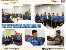 Kawal Demokrasi Lewat Adu Gagasan, Bawaslu Halsel Gandeng Perguruan Tinggi Ikut Kompetisi Debat Nasional