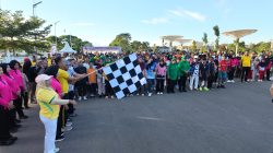 Polres Halmahera Tengah Gelar Car Free Day dan Senam Bersama, Semarakkan Hari Bhayangkara ke‑80