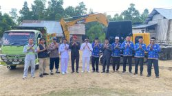 Masyarakat dan Pemerintah Kecamatan Kastim Tinjau Jalan Lapen Loleojaya, Apresiasi Kepemimpinan Bassam-Helmi