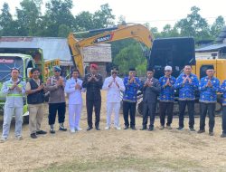 Masyarakat dan Pemerintah Kecamatan Kastim Tinjau Jalan Lapen Loleojaya, Apresiasi Kepemimpinan Bassam-Helmi