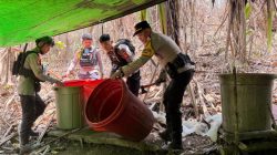 Cegah Gangguan Kamtibmas, Polres Halteng Tertibkan Produksi Miras Ilegal di Weda Tengah