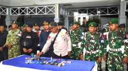 Bersama TNI-Polri, Lapas Labuha Gelar Razia dan Tes Urin Warga Binaan