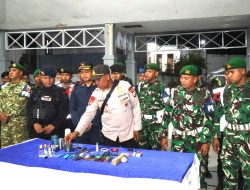 Bersama TNI-Polri, Lapas Labuha Gelar Razia dan Tes Urin Warga Binaan